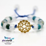 دستبند طلا و سنگ - طرح ستاره