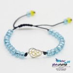 دستبند طلا و مهره - طرح قلب