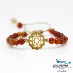 دستبند طلا و سنگ - طرح اسلیمی