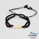 دستبند طلا و سنگ - طرح بته‌جقه