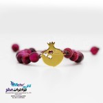 دستبند طلا و سنگ - طرح انار