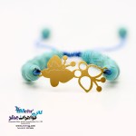 دستبند طلا و سنگ - طرح پروانه