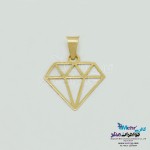 آویز طلا - طرح الماس