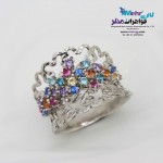 انگشتر طلا - طرح مولتی کالر