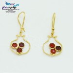 گوشواره طلا - طرح انار