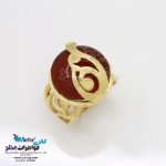 انگشتر طلا - سنگ عقیق