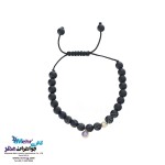 دستبند طلا و سنگ - طرح گوی تراش