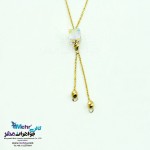گردنبند طلا - سنگ سواروسکی مکعب