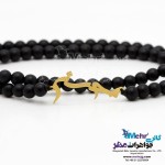 گردنبند اسم طلا و سنگ - طرح محسن