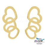 گوشواره طلا - طرح قلب