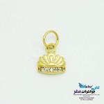 آویز طلا - طرح تاج