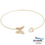 دستبند النگویی طلا - طرح پروانه