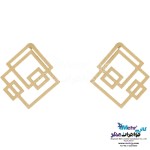 گوشواره طلا - طرح هندسی