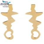گوشواره طلا - طرح ضربان قلب