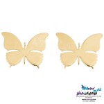 گوشواره طلا - طرح پروانه