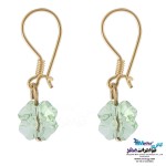 گوشواره طلا - سنگ سواروسکی گل
