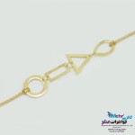 دستبند طلا - طرح هندسی