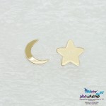 گوشواره طلا - طرح ماه و ستاره