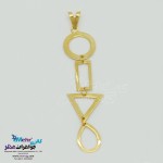 آویز طلا - طرح هندسی