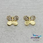 گوشواره طلا - طرح پروانه