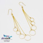 گوشواره طلا - طرح دایره