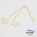 گوشواره طلا - طرح پروانه