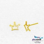 گوشواره طلا - طرح تاج
