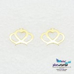 گوشواره طلا - طرح تاج