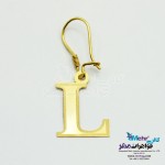 گوشواره طلا - طرح حروف الفبای لاتین