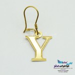 گوشواره طلا - طرح حروف الفبای لاتین