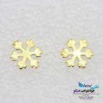 گوشواره طلا - طرح برف
