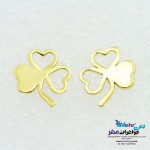 گوشواره طلا - طرح شبدر