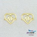 گوشواره طلا - طرح ضربان قلب