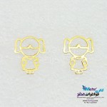 گوشواره طلا - طرح دختربچه