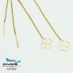 گوشواره طلا - طرح شبدر چهار برگ