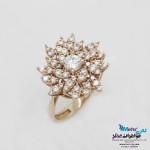 انگشتر طلا - طرح گل خورشیدی