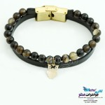 دستبند طلا و سنگ - طرح جغد