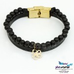 دستبند طلا و سنگ - طرح پروانه