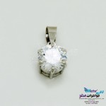 آویز طلا - طرح تک سنگ