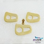 نیم ست طلا - آویز و گوشواره - طرح ه نیمانی