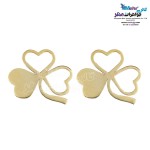 گوشواره طلا - طرح شبدر
