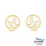 گوشواره طلا - طرح برگ