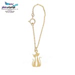 آویز ساعت طلا - طرح گربه