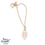 آویز ساعت طلا - طرح پروانه