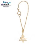 آویز ساعت طلا - طرح درخت کریسمس