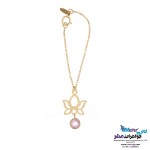 آویز ساعت طلا - طرح لوتوس