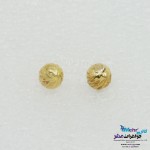 گوشواره طلا - طرح گوی تراش