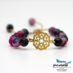 دستبند طلا و سنگ - طرح ستاره