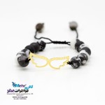 دستبند طلا و سنگ - طرح بال