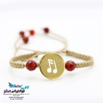 دستبند طلا و بافت - طرح نت موسیقی
